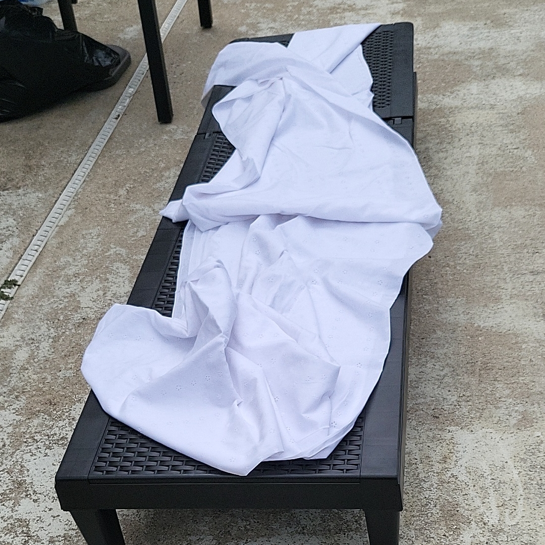 White Fabric Material